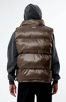 PacSun Brown Puffer Vest