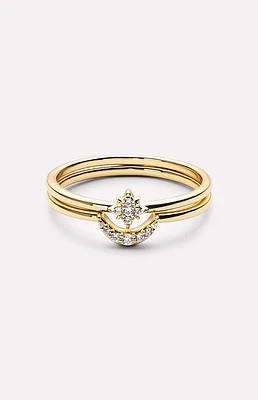 Ana Luisa Sky Moon and Star Rings