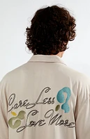 PacSun Care Less Embroidered Tencel Camp Shirt