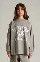 Fear of God Essentials Kids Heather Grey University Long Sleeve T-Shirt