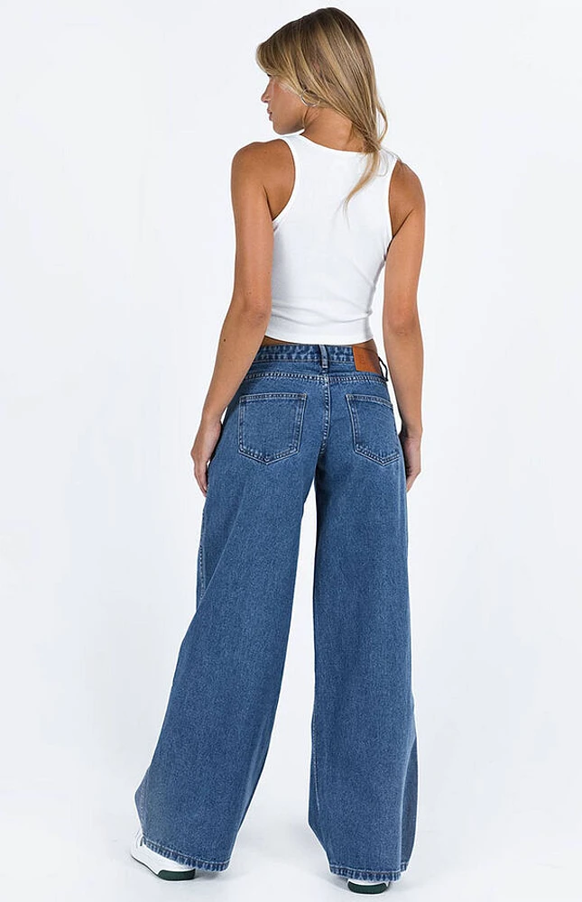 Ramos Low Rise Wide Leg Jeans