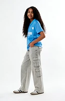 Pacsun Kids Gray Baggy Cargo Jeans