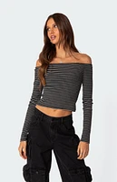 Edikted Canary Ribbed Top