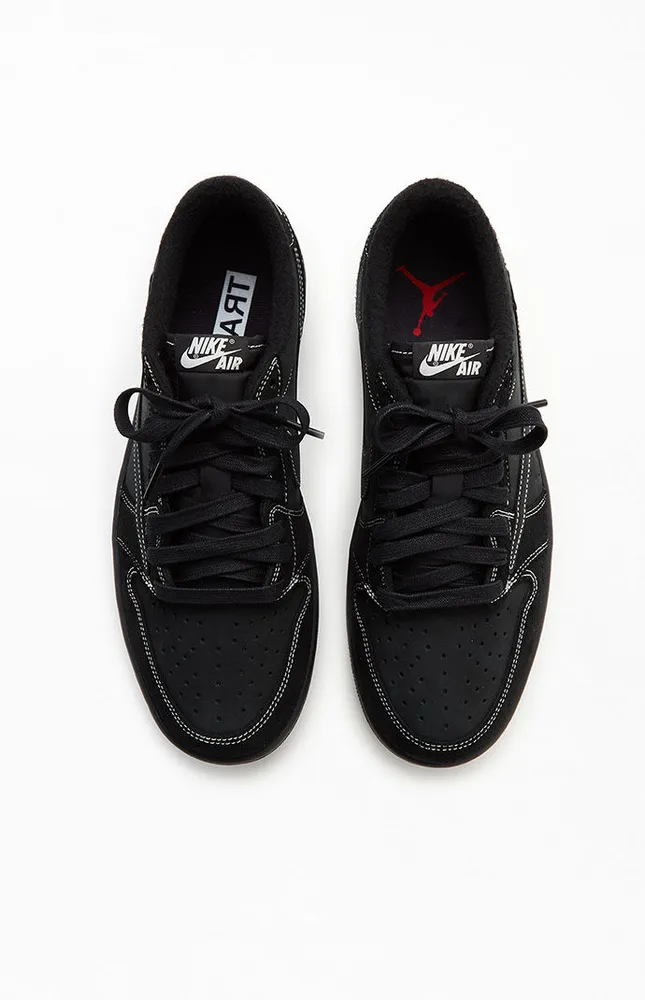 Air Jordan x Travis Scott 1 Low Black Phantom Shoes