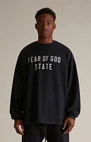 Fear of God Essentials Black Heavy Long Sleeve T-Shirt