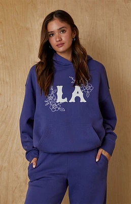 Your Favorite LA Chainstitched Floral Oversized Hoodie