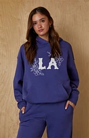 Your Favorite LA Chainstitched Floral Oversized Hoodie