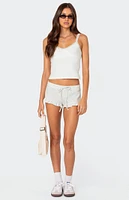 Edikted Randi Ruffled Micro Shorts