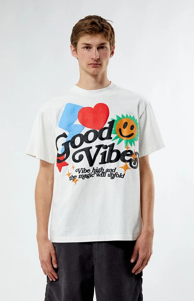 PacSun Good Vibes Puff Oversized T-Shirt