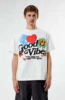 PacSun Good Vibes Puff Oversized T-Shirt