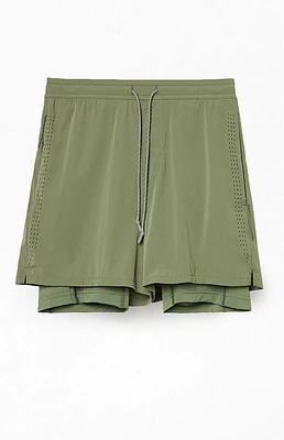 A.R.C. Olive Active Running Shorts