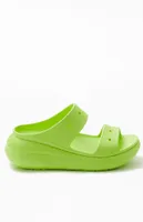 Crocs Women's Green Classic Crush Sandals