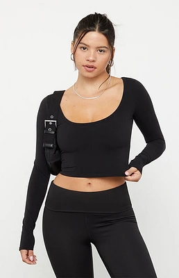 PAC 1980 Active Christy Long Sleeve Crop Top