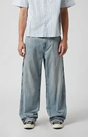 PacSun Light Indigo Extreme Baggy Carpenter Jeans