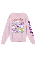 Hello Kitty & Friends Riding Rainbow Crew Neck Sweatshirt