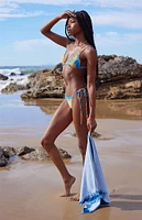 Kulani Kinis Azure Twin Strap Triangle Bralette Bikini Top
