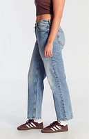 Pacsun Jordyn Stretch Low Rise Straight Leg Jeans Medium Indigo