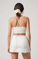 PAC 1980 WHISPER Active Floral Gemini Mini Skort