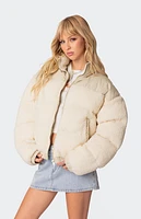 Edikted Oversized Sherpa Puffer Jacket
