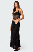 Edikted Cressida Sheer Mesh Tank Top