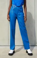 Ryan Destiny x PacSun Blue Lune Faux Leather Pants