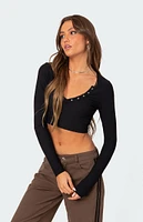 Edikted Milady Ribbed Crop Top