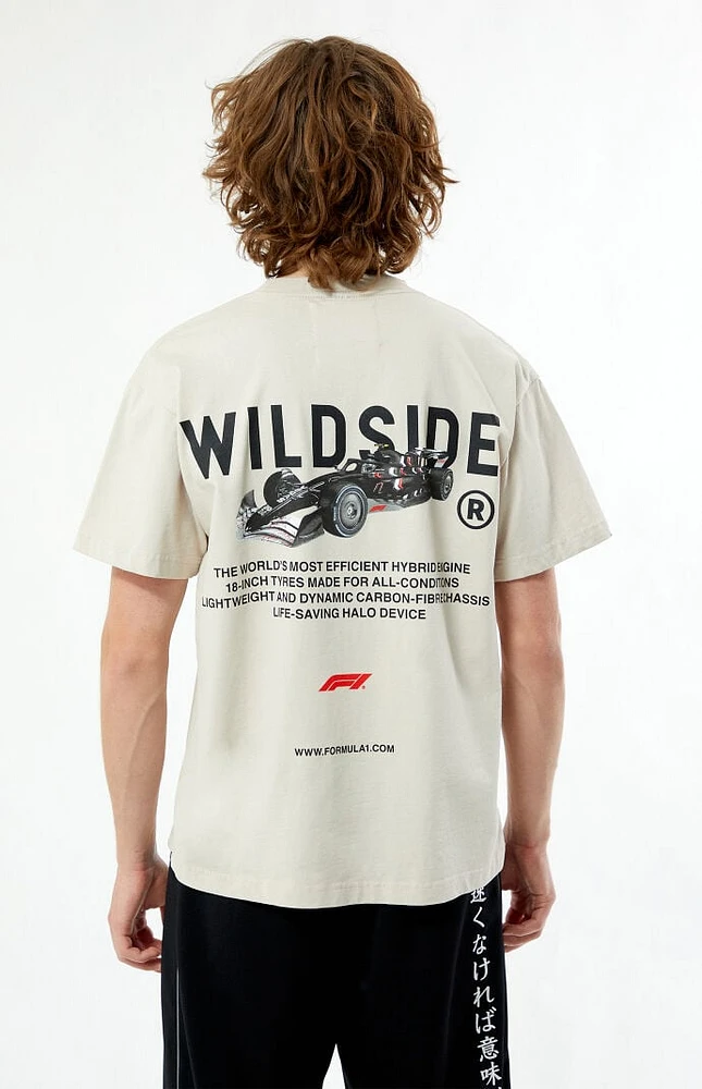 Formula 1 x Wildside Yohji Yamamoto PacSun Tan Legacy T-Shirt