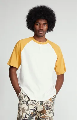 PacSun Boxy Raglan Henley T-Shirt