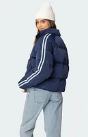 Edikted Sherry Side Striped Puffer Jacket