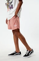 PacSun Rose Nylon Collegiate 6.5" Swim Trunks