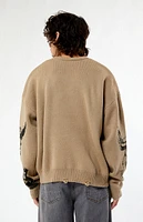 PacSun Prayers Up Cropped Sweater