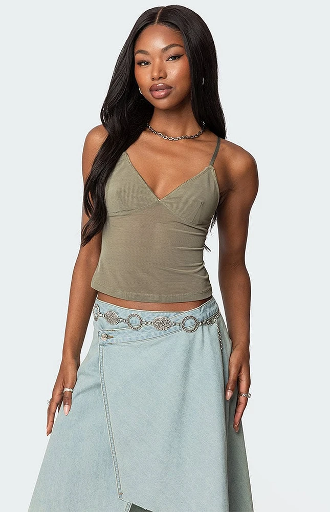 Edikted Blake Mesh Tank Top