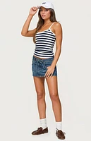 Edikted Bailee Striped Ribbed Tank Top