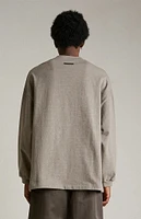 Fear of God Essentials Heather Grey Heavy Long Sleeve T-Shirt