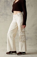 PacSun Bone Asymmetrical '90s Baggy Cargo Pants