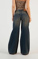 PacSun Sloane Low Rise Ultra Baggy Jeans Dark Indigo Tinted