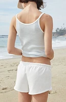 John Galt White Marci Sweat Shorts
