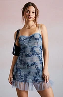 Third Charm Jordyn Embroidered Mini Dress
