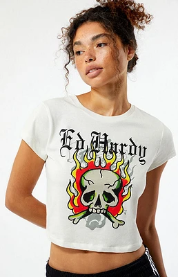 Ed Hardy Flame Skull Baby T-Shirt