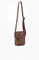 Supreme Brown Leather Shoulder Bag