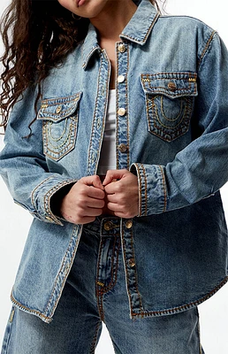 True Religion Oversized Denim Shacket