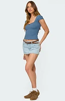 Edikted Adela Square Neck Top