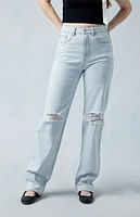 Pacsun Eco Light Indigo Ripped '90s Boyfriend Jeans