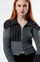 The Ragged Priest Creator Ribbed Knit Cardigan