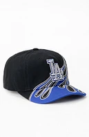 Mitchell & Ness LA Dodgers Flame Thrower Snapback Hat