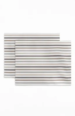 Pack Beige Striped Placemats
