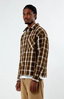 PacSun Cropped Plaid Flannel Shirt