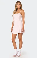 Edikted Fridah Ribbed Knit Mini Dress