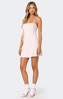 Edikted Fridah Ribbed Knit Mini Dress