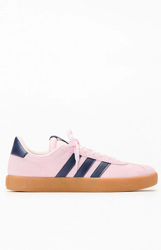 adidas Women's Black & Pink VL Court 3.0 Sneakers